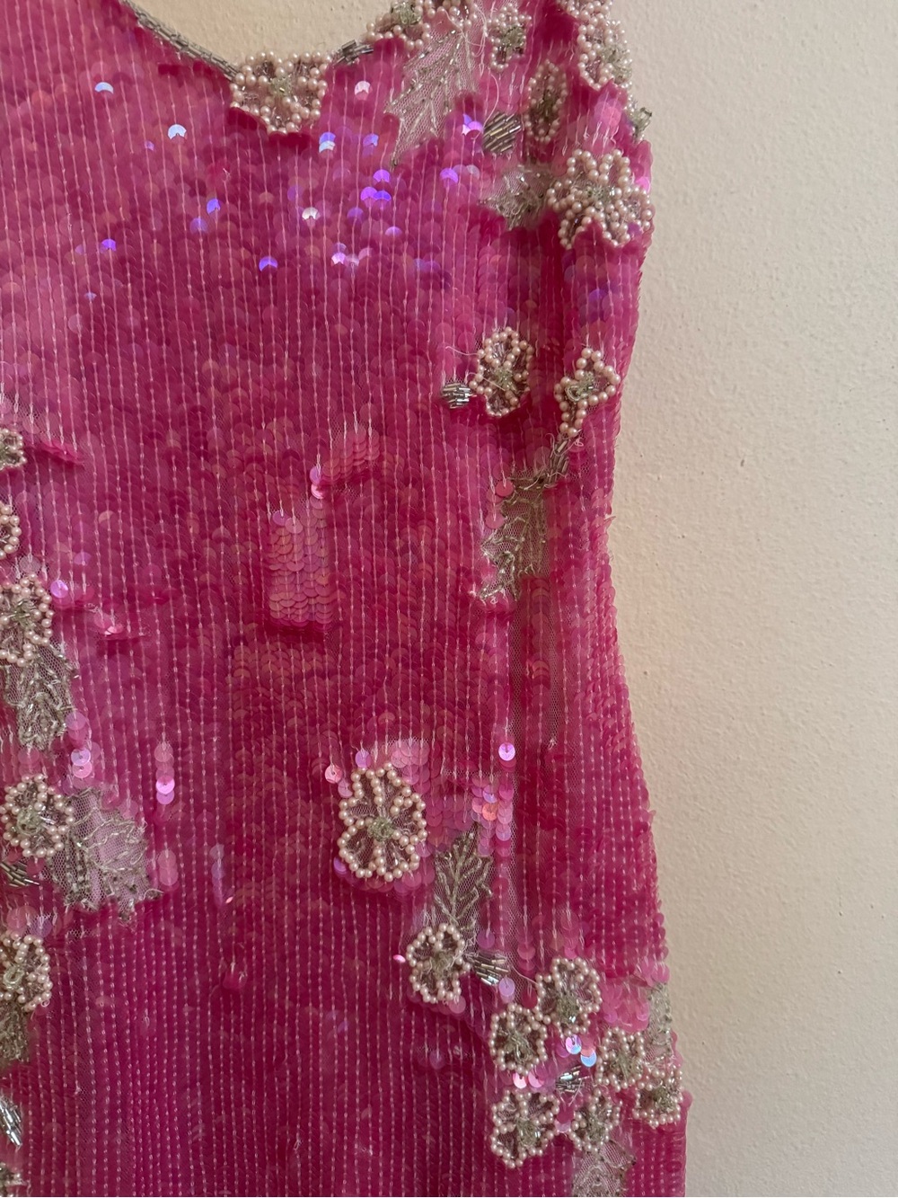 LoveShackFancy Meline Dress Raspberry Sparkle Size 2 - Picture 3 of 7